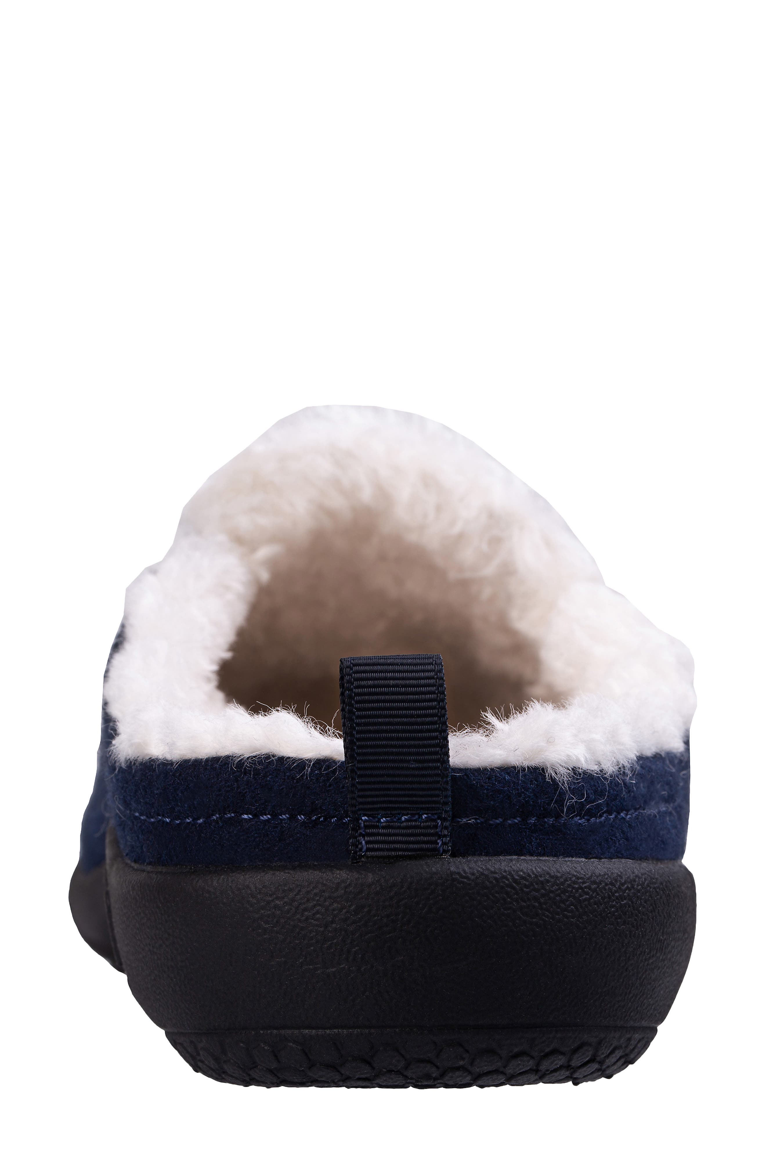 Revitalign Dundee Cozy Faux Shearling Lined Slipper, Alternate, color, Navy