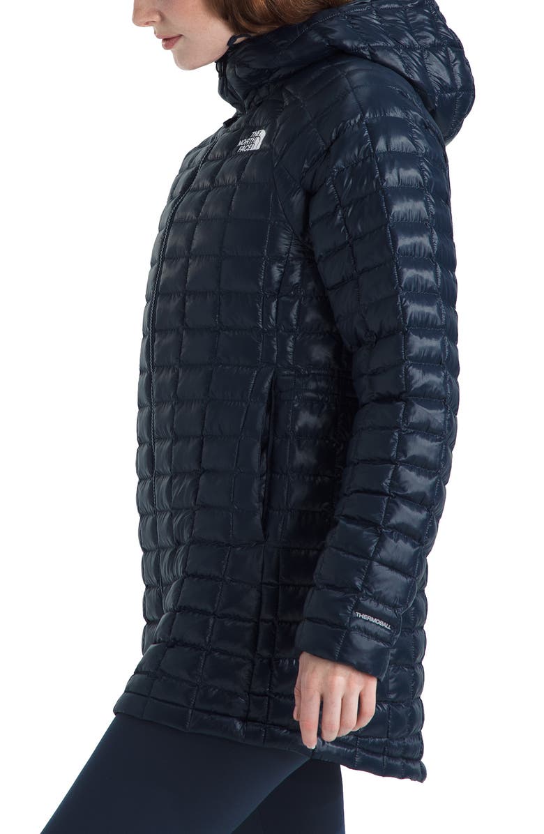 The North Face Thermoball Quilted Hooded Parka, Alternate, color, Summit Navy