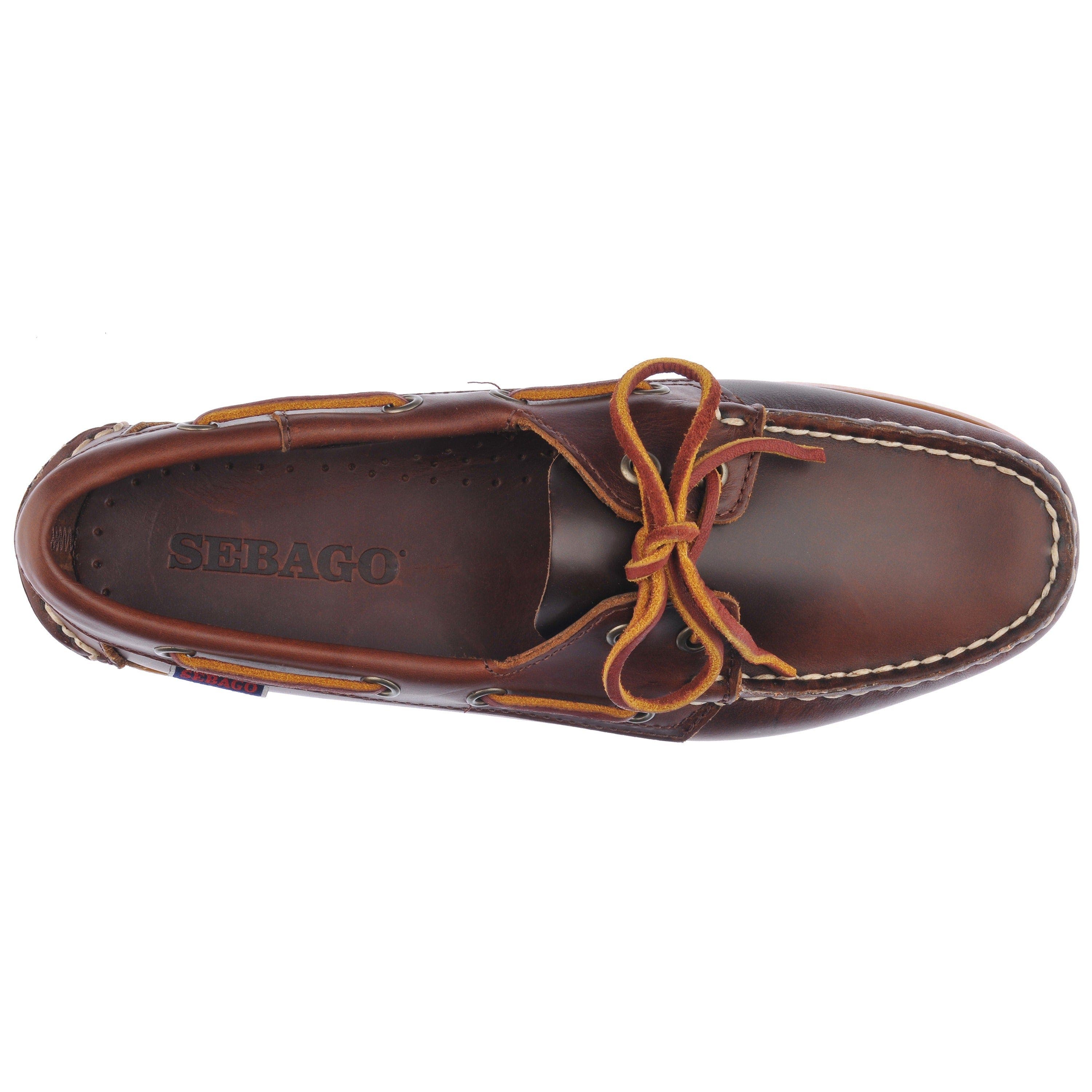 Sebago Portland Waxed Woman Boat Shoes, Alternate, color, Brown-Honey