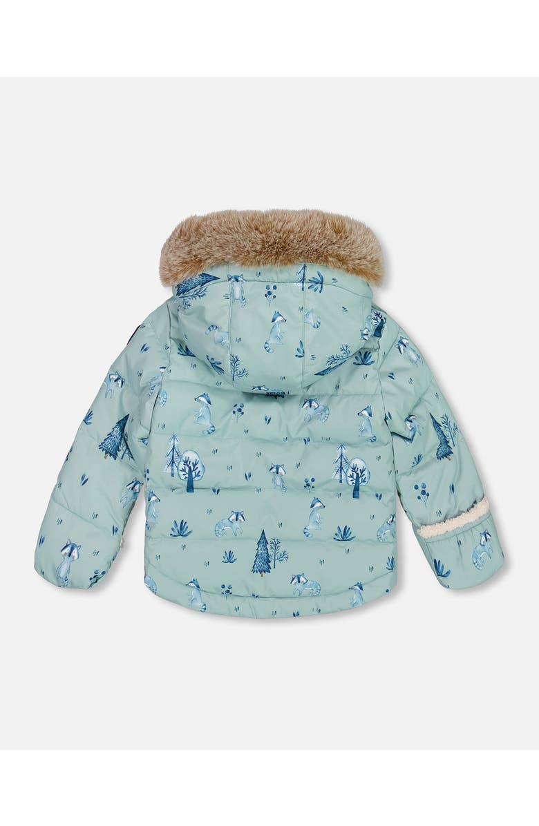 Deux par Deux Baby Boy's Two Piece Baby Snowsuit Rose Printed Mini Flowers, Alternate, color,
