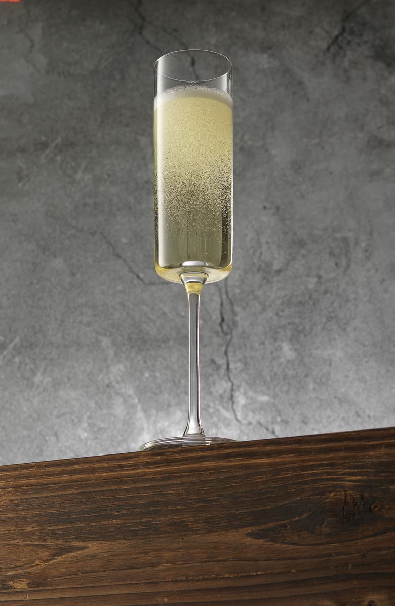 JoyJolt Set of 2 Claire Crystal Flute, Alternate, color, Clear