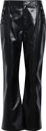 Cinq à Sept Suzette Cropped Faux Leather Flare Pants