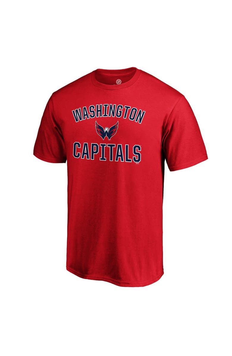 FANATICS Men's Fanatics Branded Red Washington Capitals Team Victory Arch T-Shirt, Alternate, color, Red