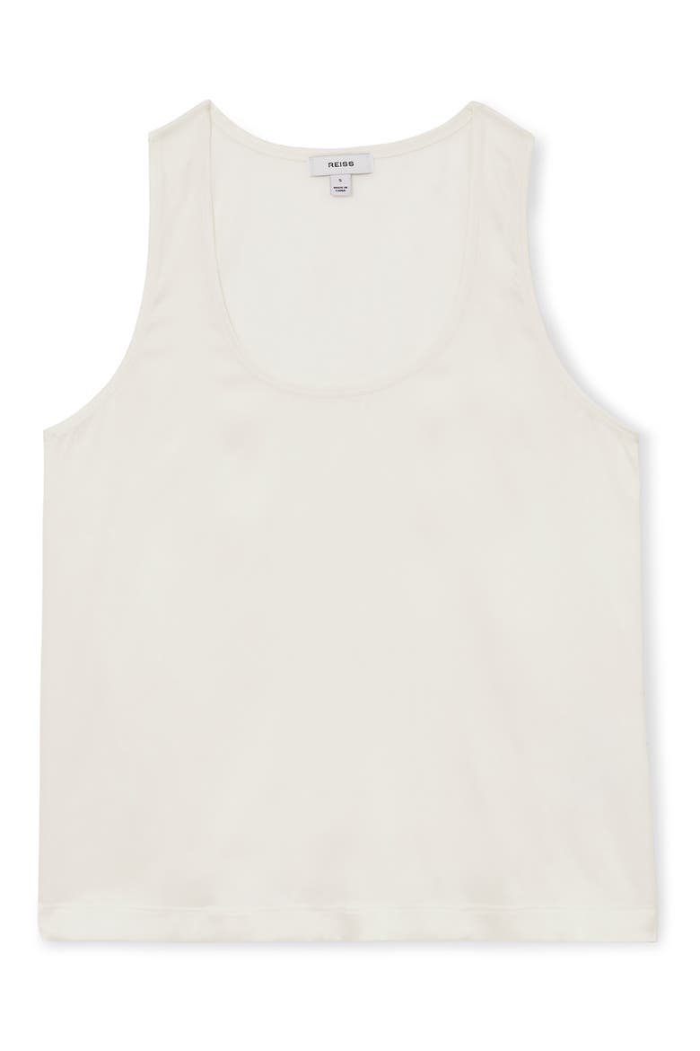 Ruby Scoop Neck Tank, Alternate, color, WHITE