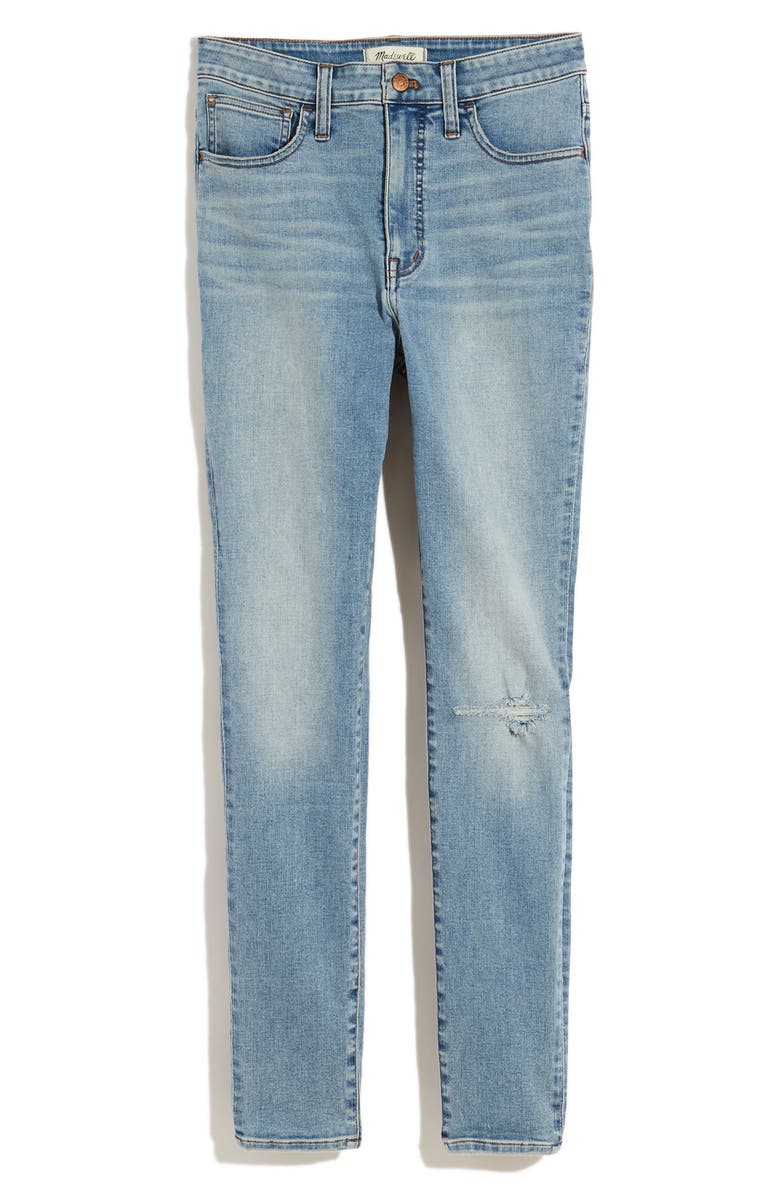 Madewell Curvy Roadtripper Authentic Ripped Skinny Jeans, Alternate, color,