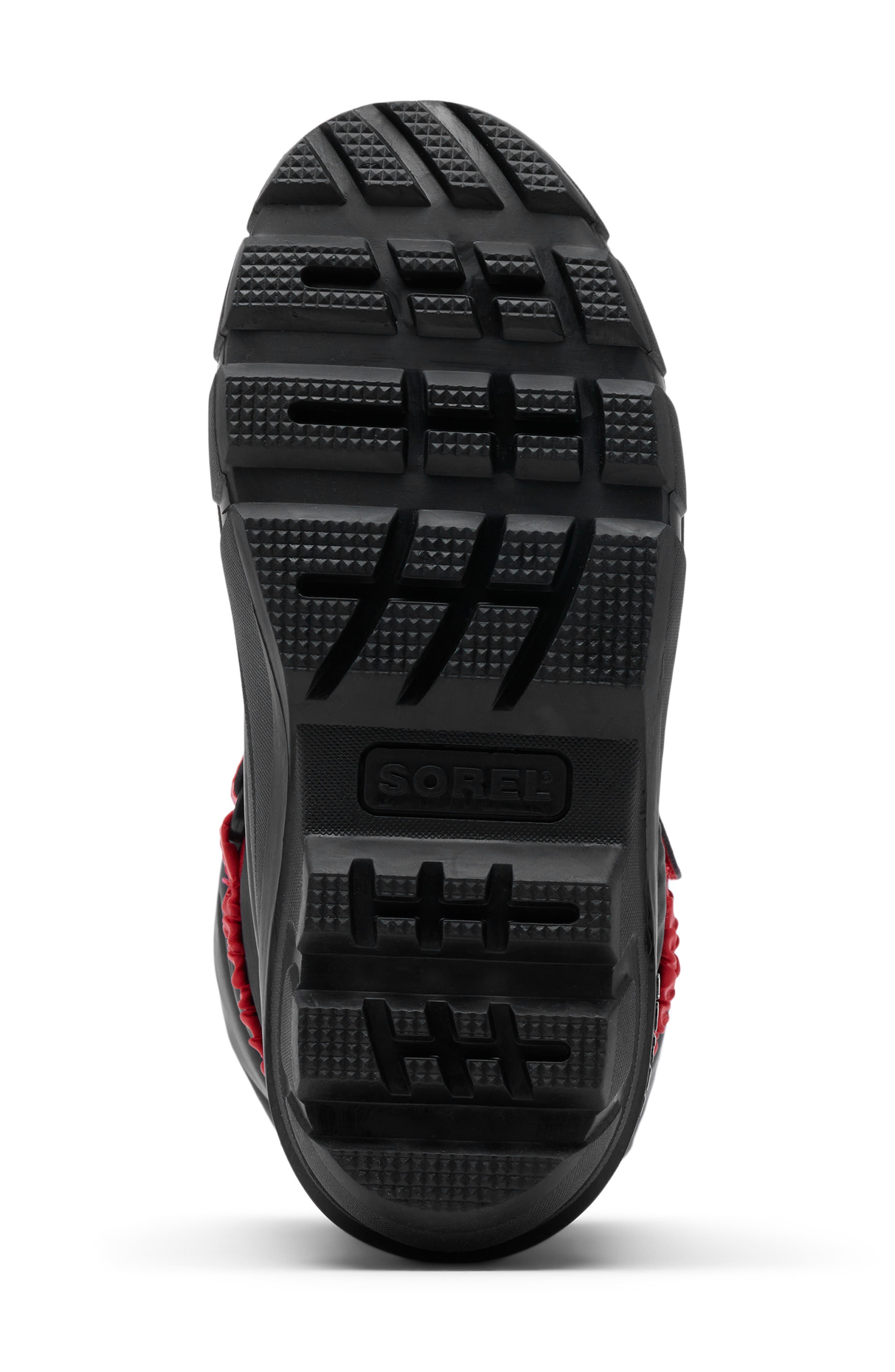 Kids' Flurry Boot, Alternate, color, BLACK/ BRIGHT RED