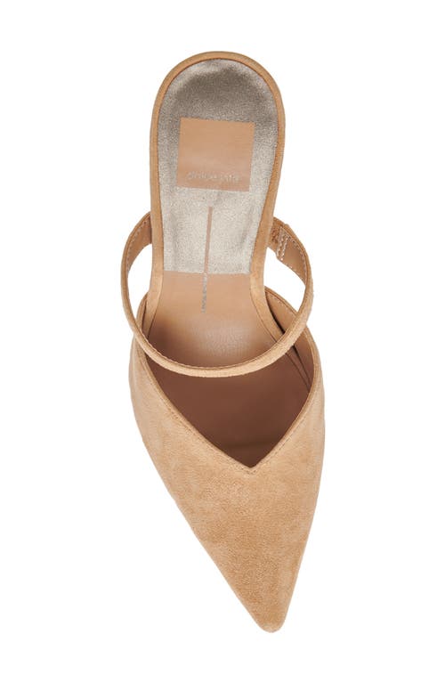 Dolce Vita Kanika Wide Heels Tan Suede In Brown