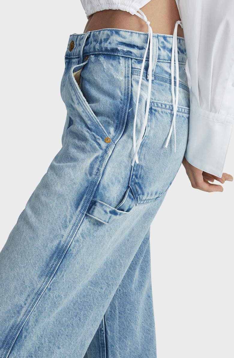 rag & bone Sid Straight Leg Carpenter Jeans, Alternate, color, 