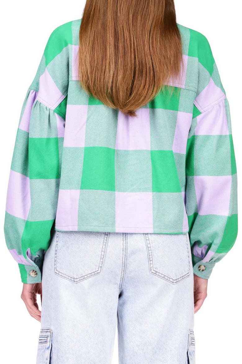 Plaid Patch Pocket Button-Up Short, Alternate, color, PNCH