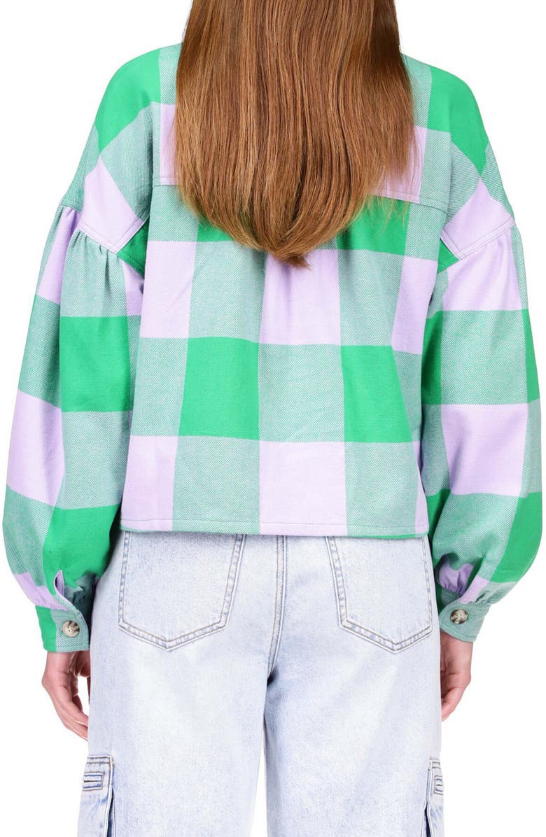 Sanctuary Plaid Patch Pocket Button-Up Short, Alternate, color, 