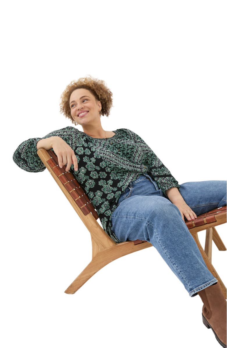 FatFace Women's Plus Size Caitlin Spaced Floral Tunic, Alternate, color, 