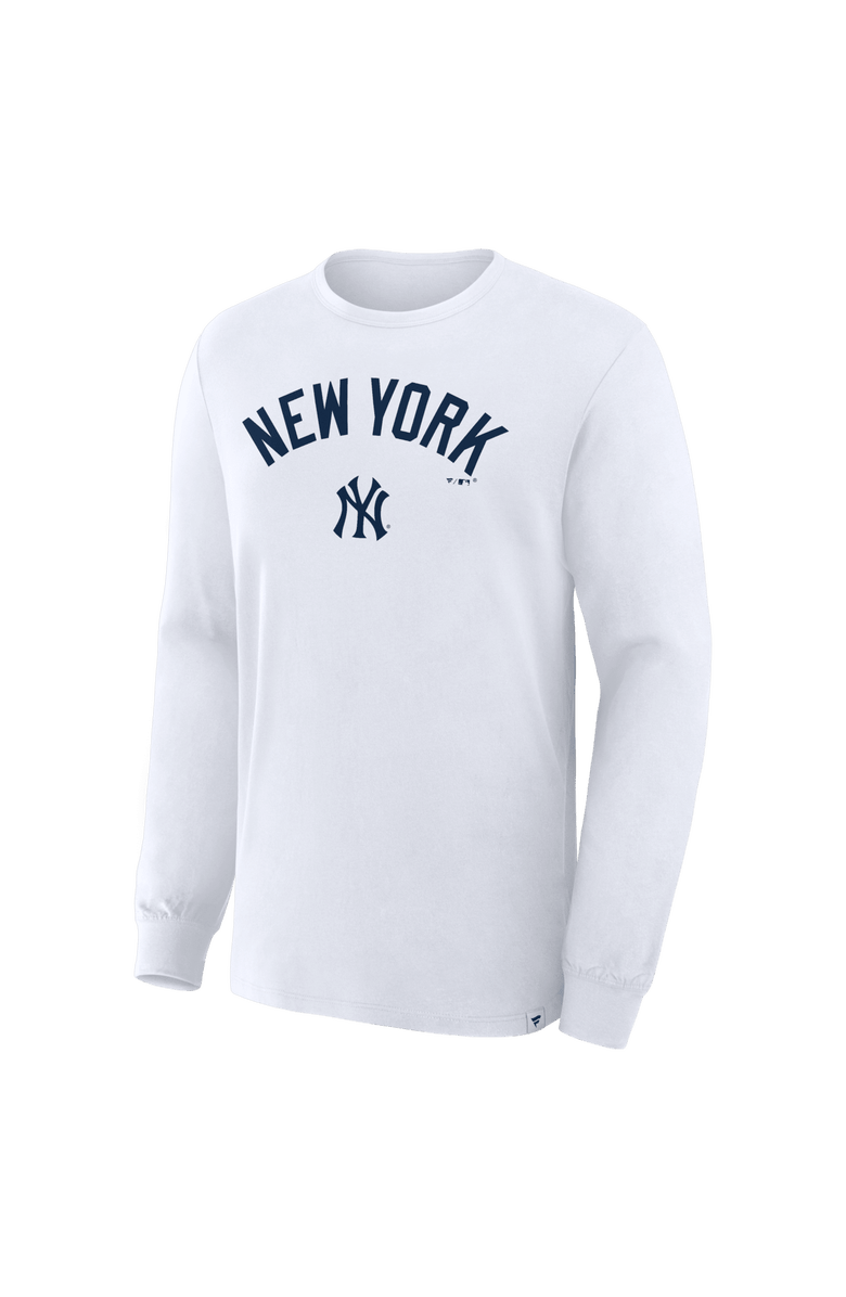FANATICS Men's Fanatics White New York Yankees Lock-Up Legacy Long Sleeve T-Shirt, Alternate, color, White