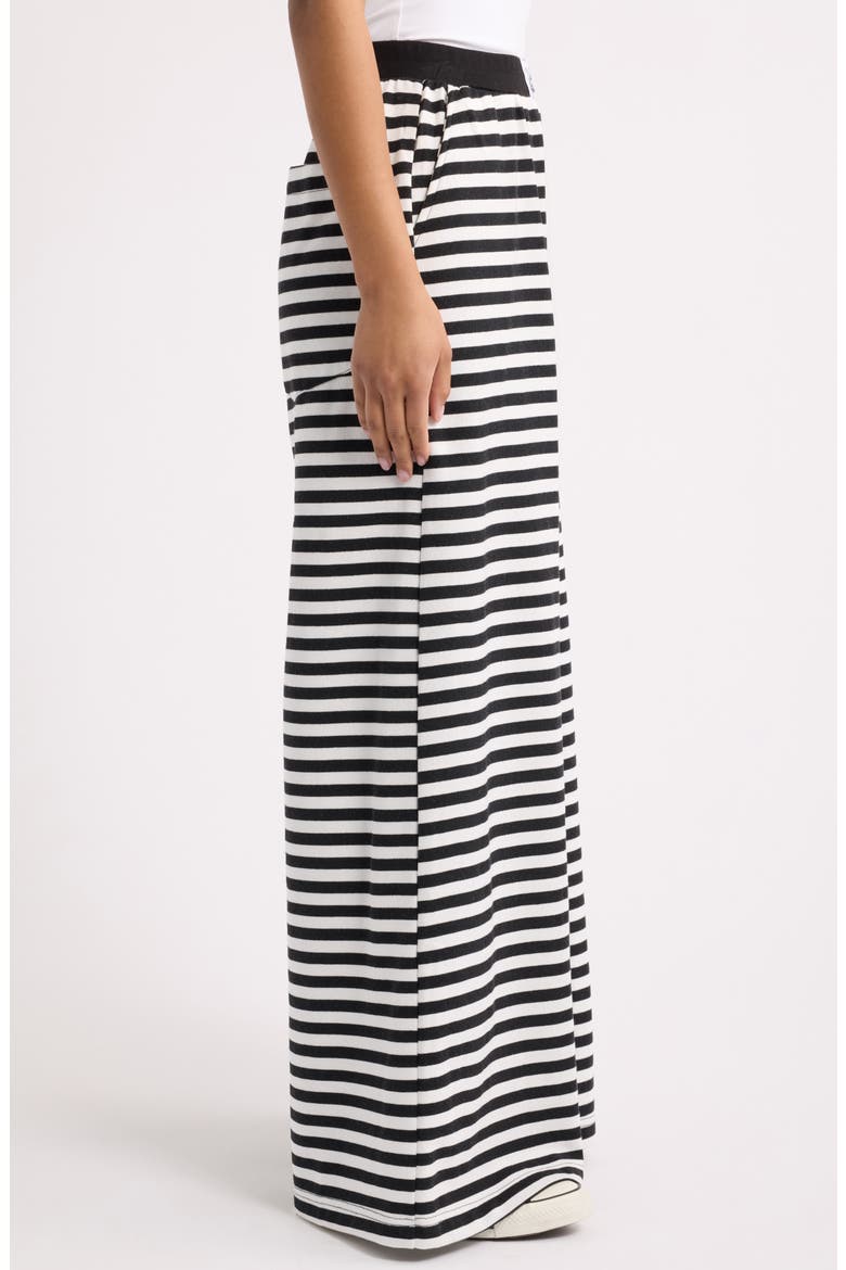 Do No Harm Striped Wide Leg Pants, Alternate, color, BLACK AND WHITE STRIPE