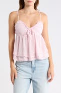 Madden Girl Double Tier Lace Trim Cami