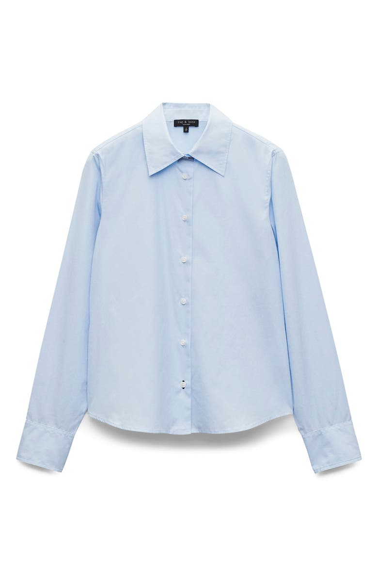 rag & bone Dayton Cotton Poplin Button-Up Shirt, Alternate, color, Light Blue