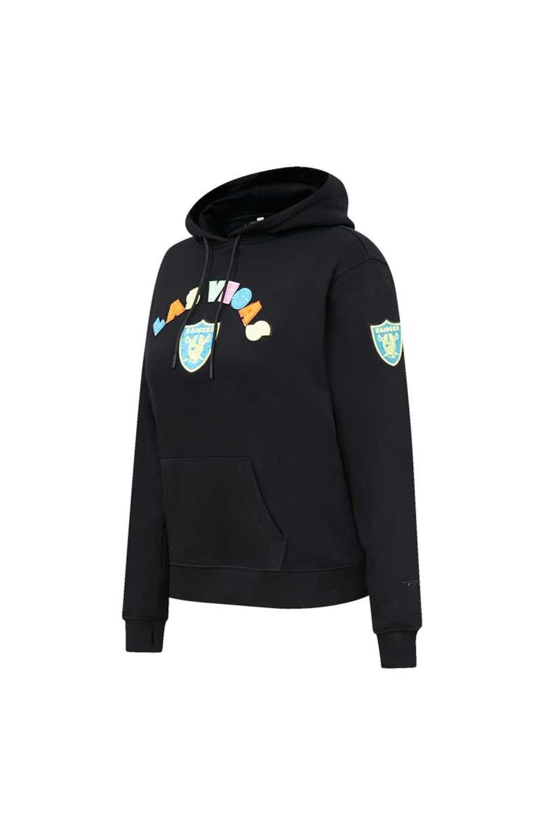 PRO STANDARD Women's Pro Standard Black Las Vegas Raiders Neon Fleece Pullover Hoodie, Alternate, color, Black