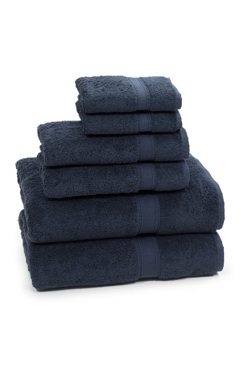 Linum Home Textiles Sinemis Terry 6-Piece Towel Set - Navy, Alternate, color, Navy