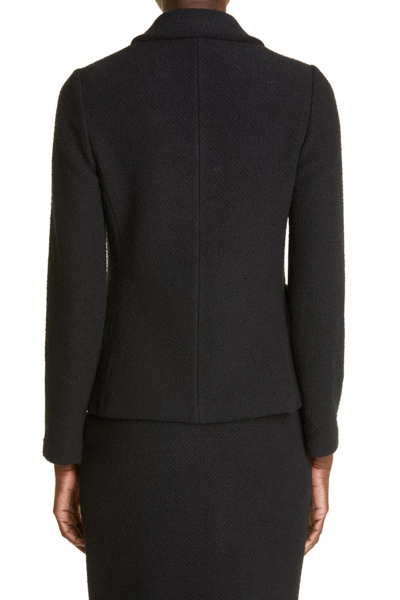 Bouclé Knit Jacket, Alternate, color, BK00 BLACK