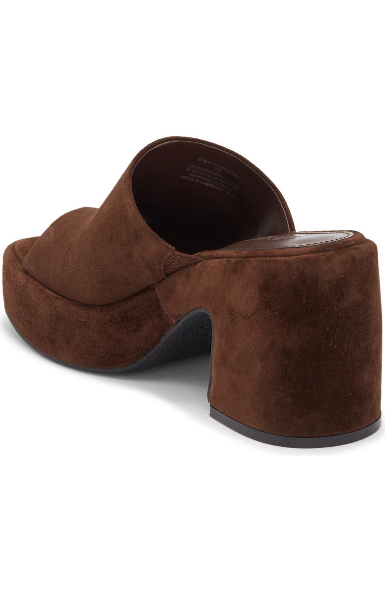 Steve Madden Shanton Platform Slide Sandal, Alternate, color, Brown Suede