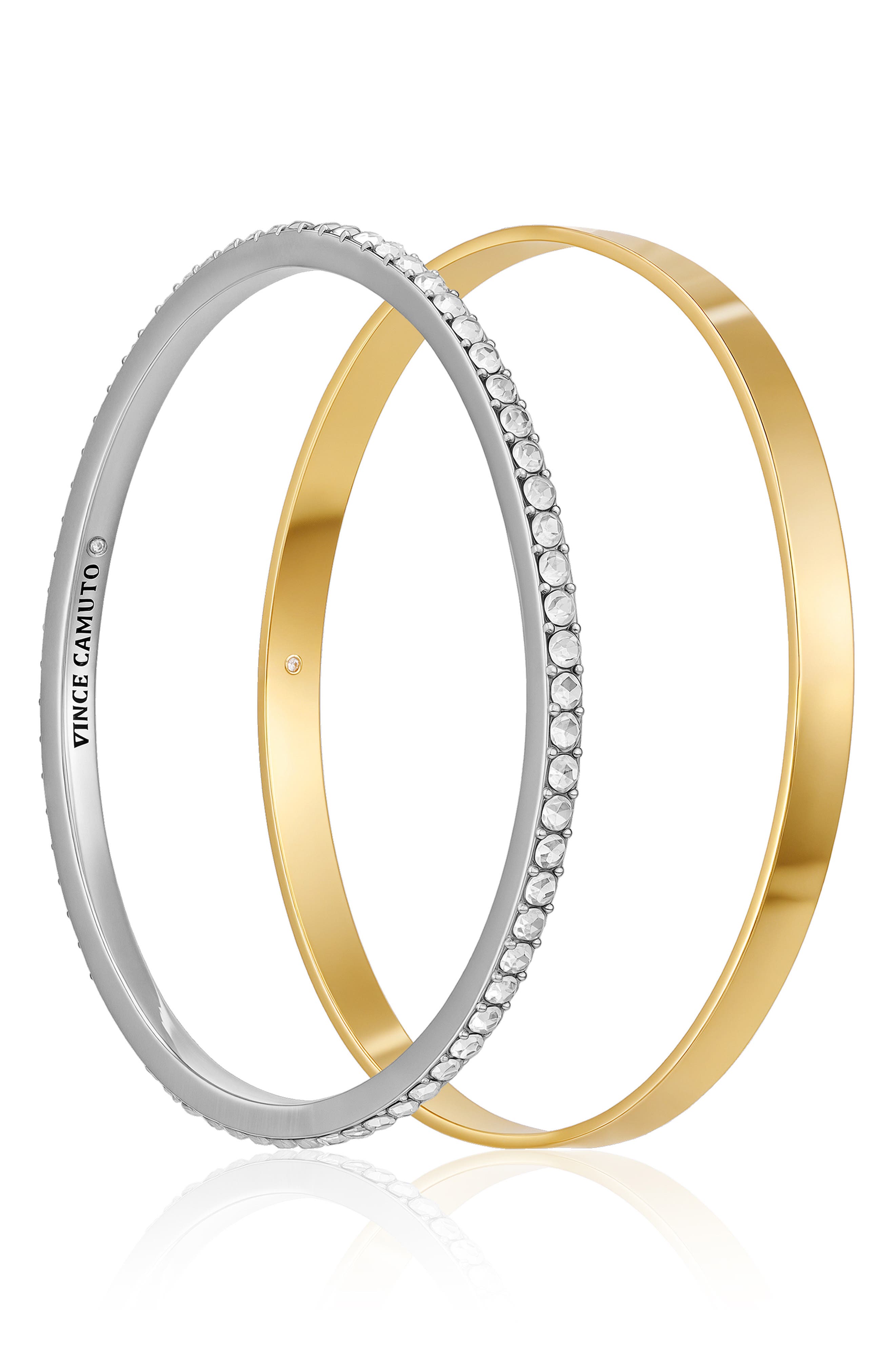 Two-Toned Bangle Set