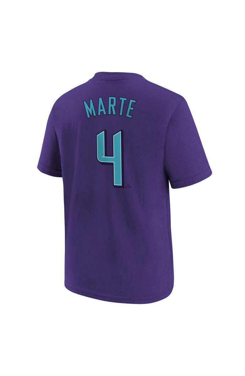 Nike Youth Nike Ketel Marte Purple Arizona Diamondbacks Fuse City Connect Name & Number T-Shirt, Alternate, color, Purple