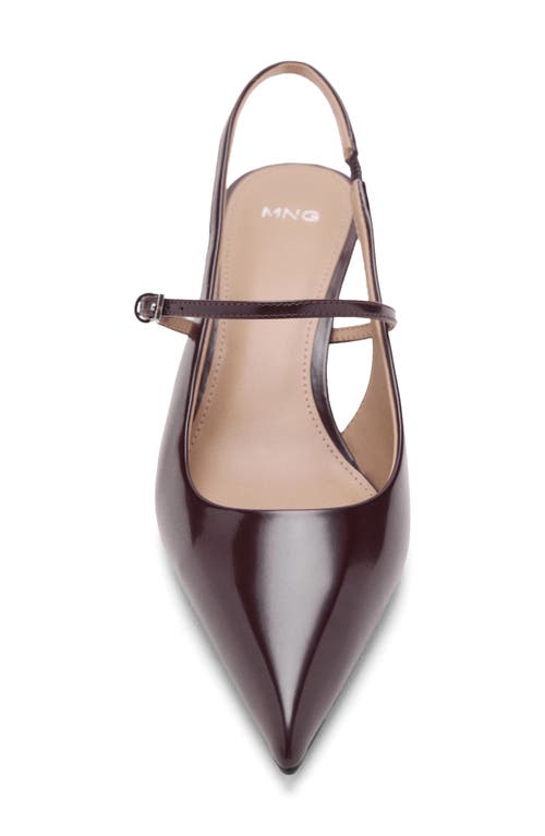 Mango Seth Slingback Pump In Brown