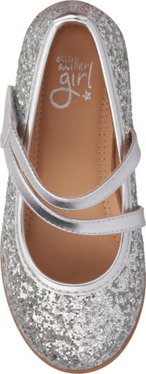 Kids' Glitter Mary Jane Flat