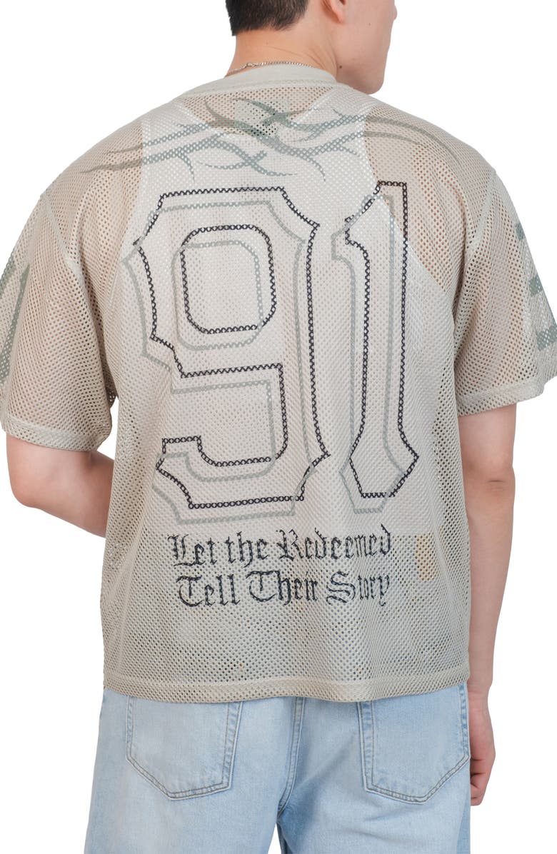 Brooklyn Cloth Redemption 91 Mesh Jersey, Alternate, color, Sand