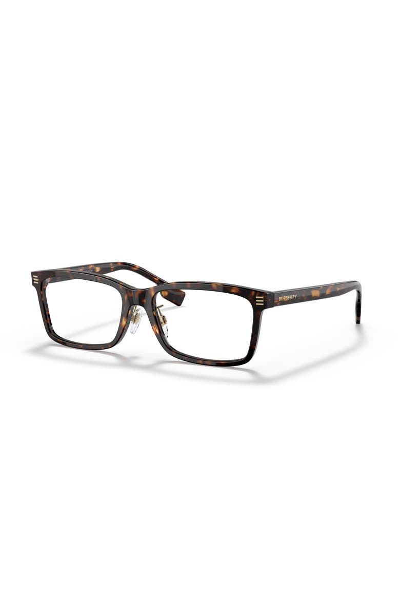 Burberry 56mm Rectangle optical glasses, Main, color, Brown