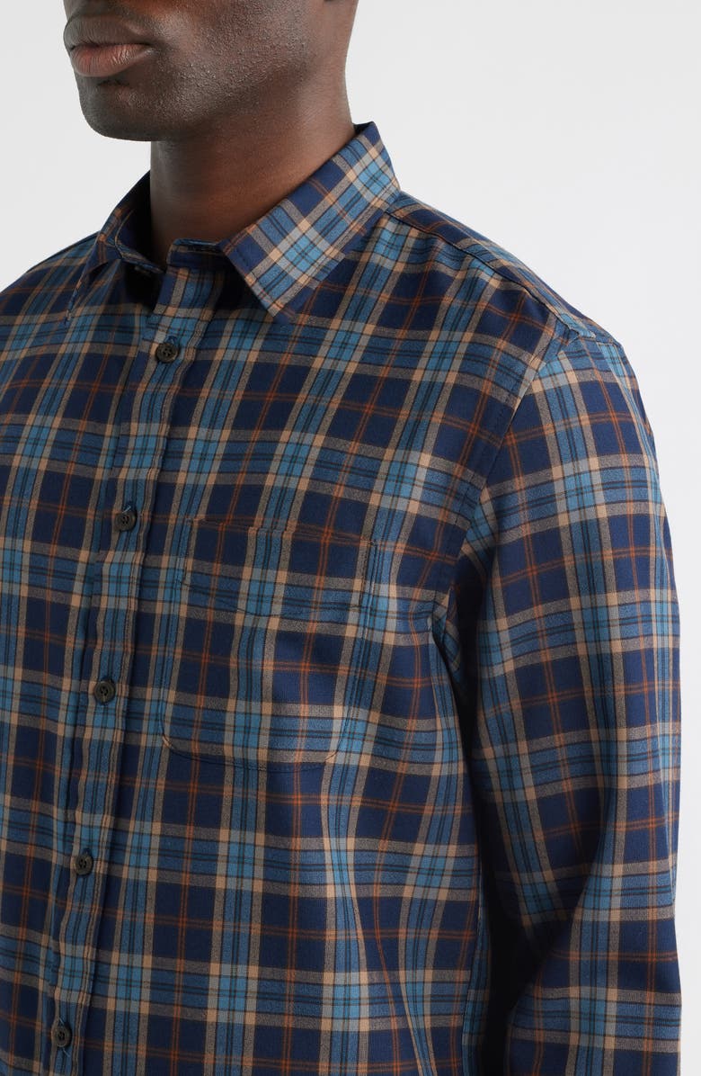 Pendleton Plaid Merino Wool Button-Up Lodge Shirt, Alternate, color, 
