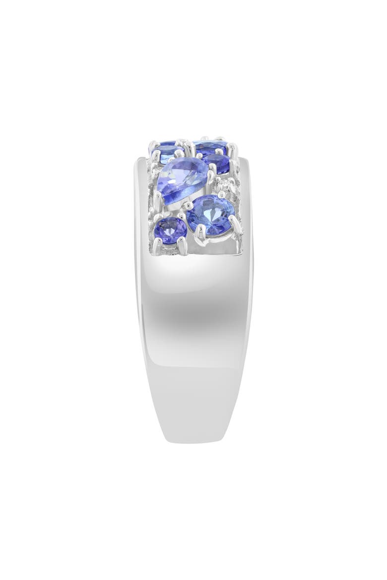 Sterling Silver Diamond & Tanzanite Ring, Alternate, color, PURPLE