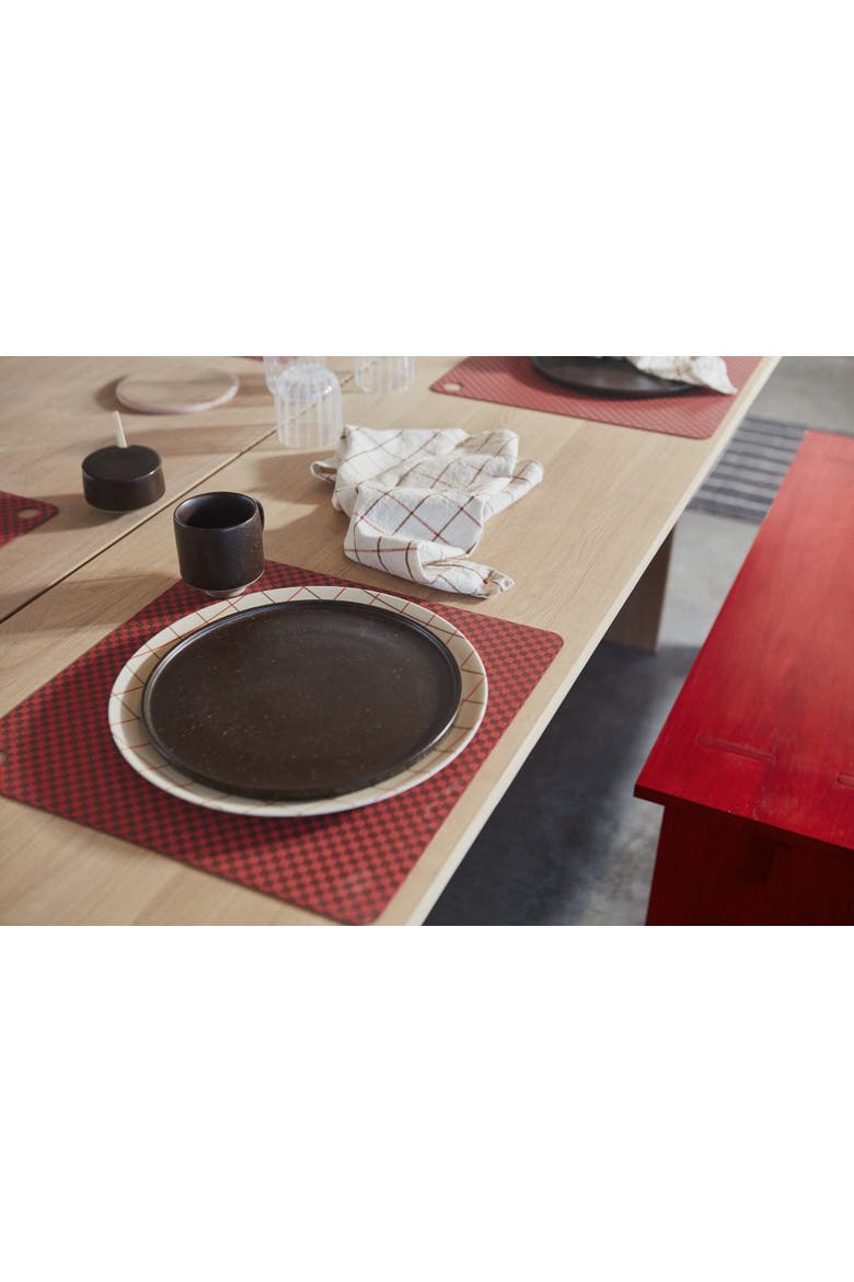 Placemat Checker - Pack of 2, Alternate, color, Red