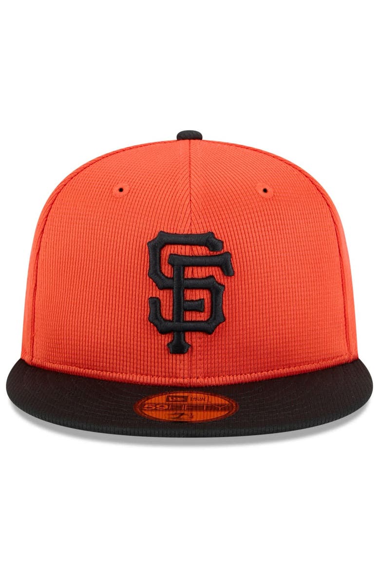 New Era Men's New Era  Orange/Black San Francisco Giants 2025 Spring Training 59FIFTY Fitted Hat, Alternate, color, 