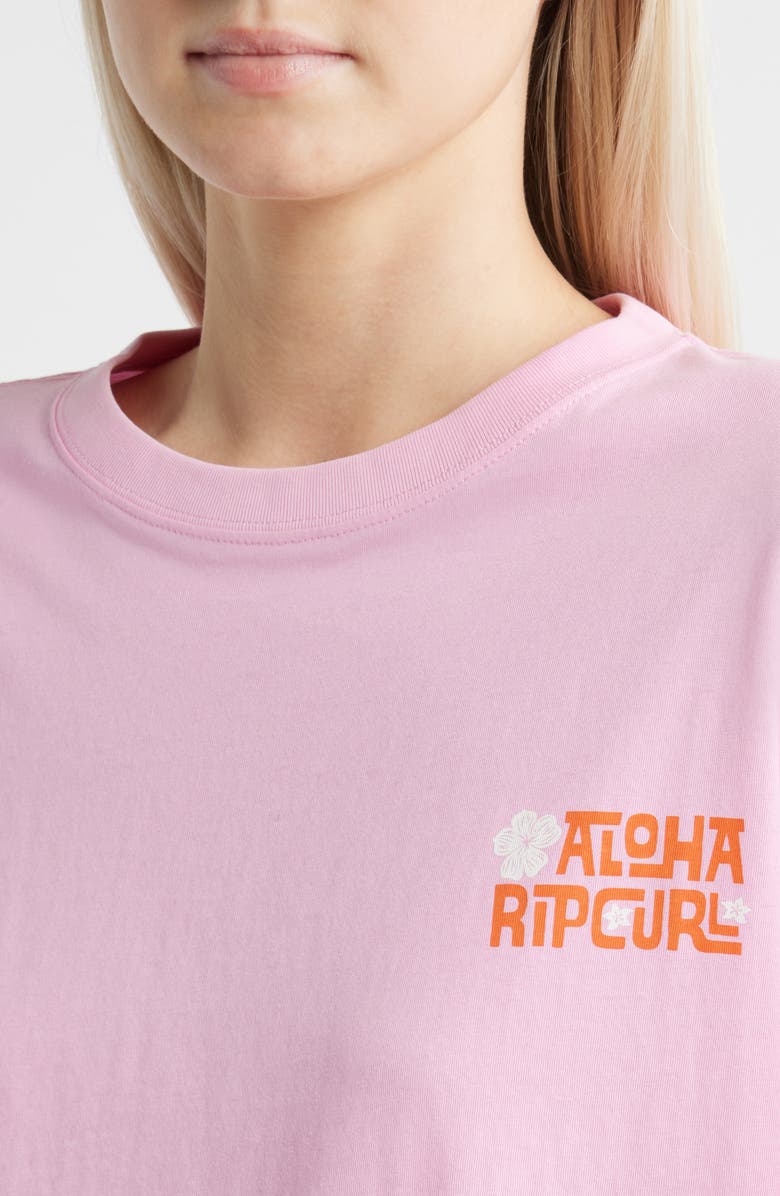 Rip Curl State Relaxed Fit Cotton Graphic T-Shirt, Alternate, color, Soft Pink