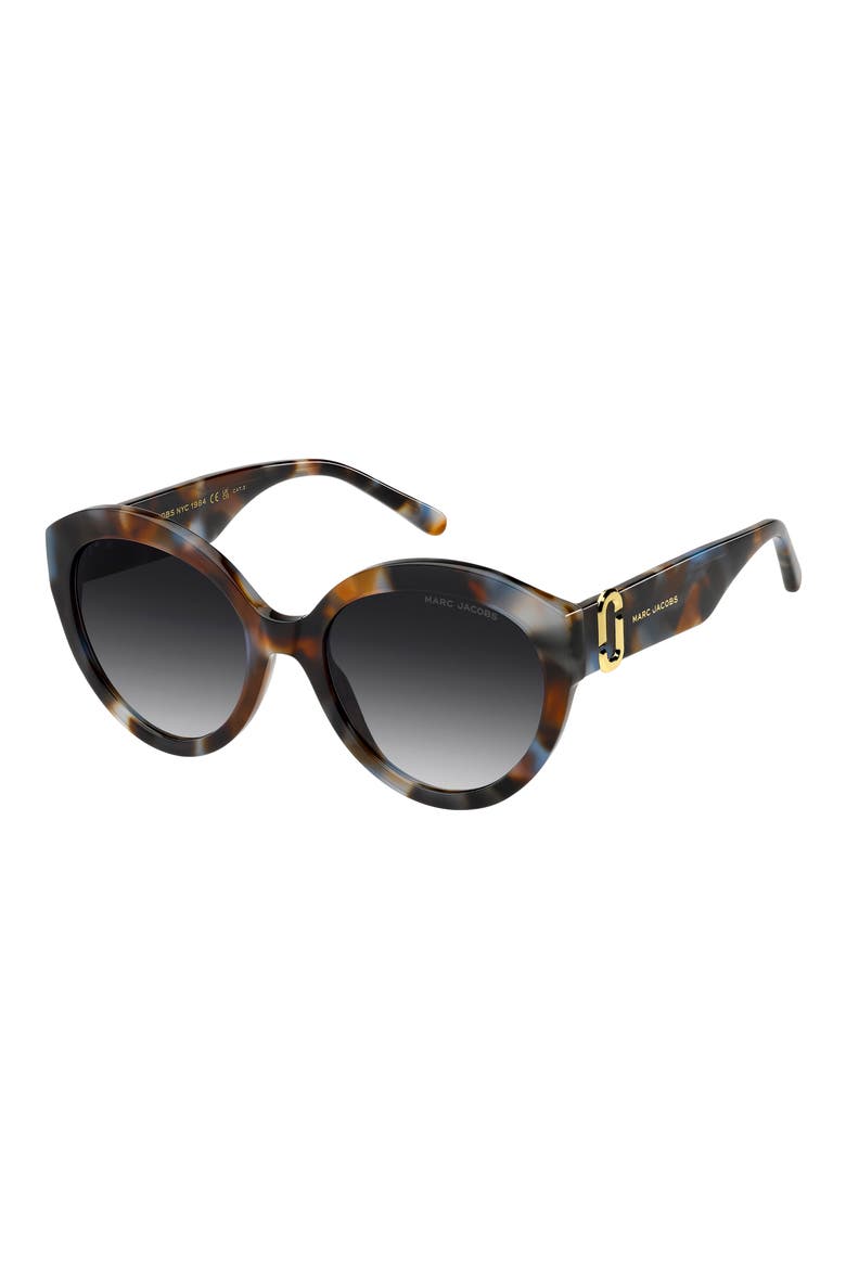 56mm Cateye Sunglasses, Alternate, color, BROWN BLUE HAVANA/ GREY