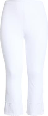 Lysse Dara High Waist Seamed Fringe Hem Crop Jeans