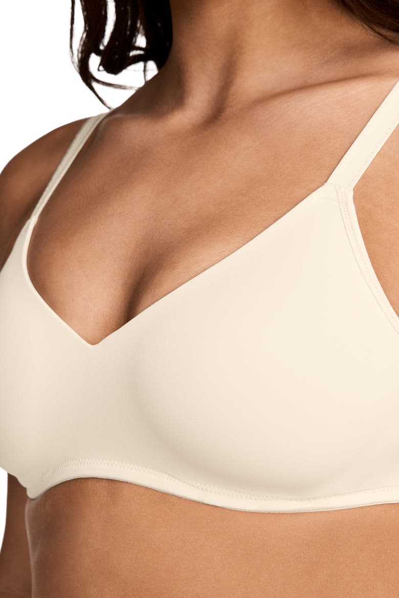 Women's Smooth & Sleek Microfiber Full Coverage Wirefree T-shirt Bra, Alternate, color, Fawn