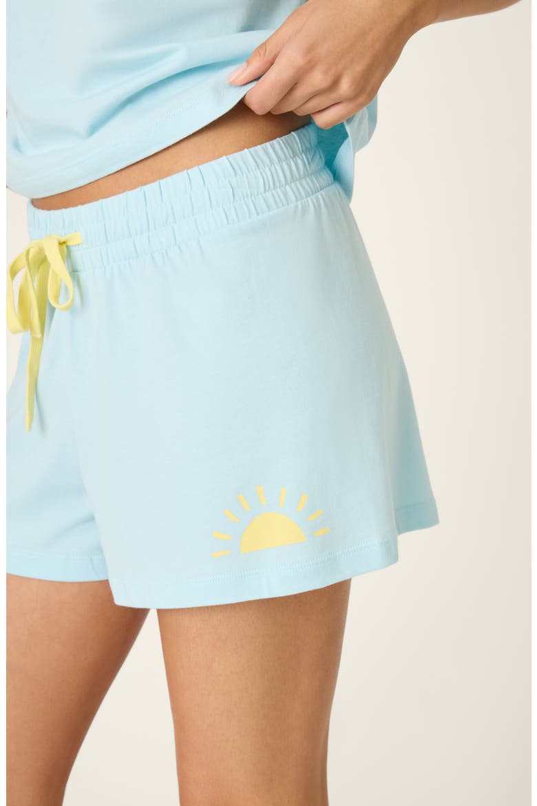 Softee Short Pajamas, Alternate, color, LIGHT BLUE