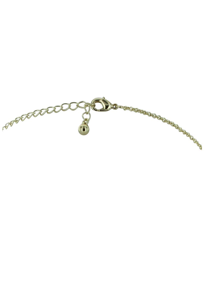 Shimmery Disc Bib Necklace, Alternate, color, BLACK