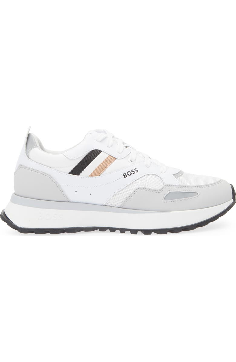BOSS Jonah Trainer Sneaker, Alternate, color, White