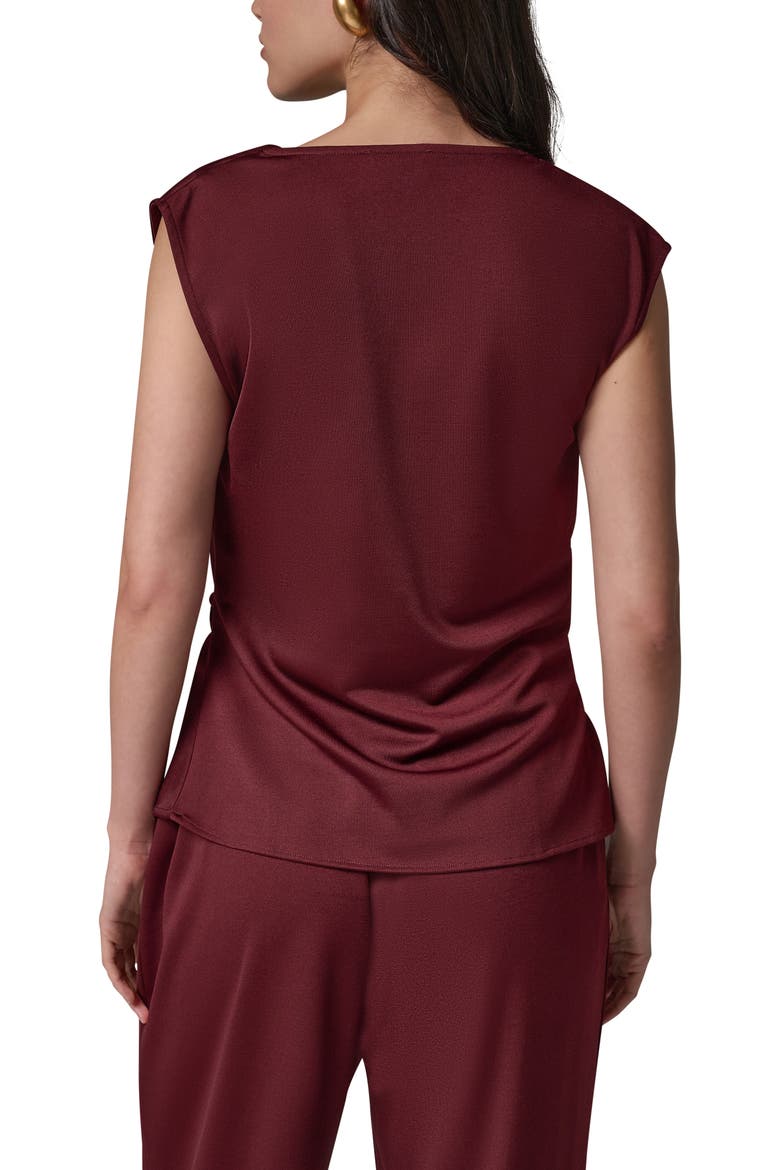 Cowl Neck Sleeveless Top, Alternate, color, BLK CHERRY
