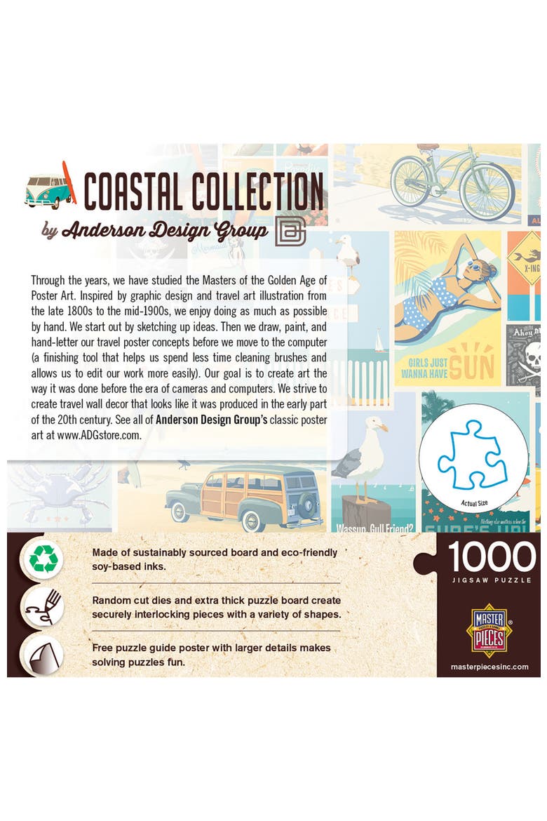 Coastal Collection 1000 Piece Puzzle, Alternate, color, Multicolor