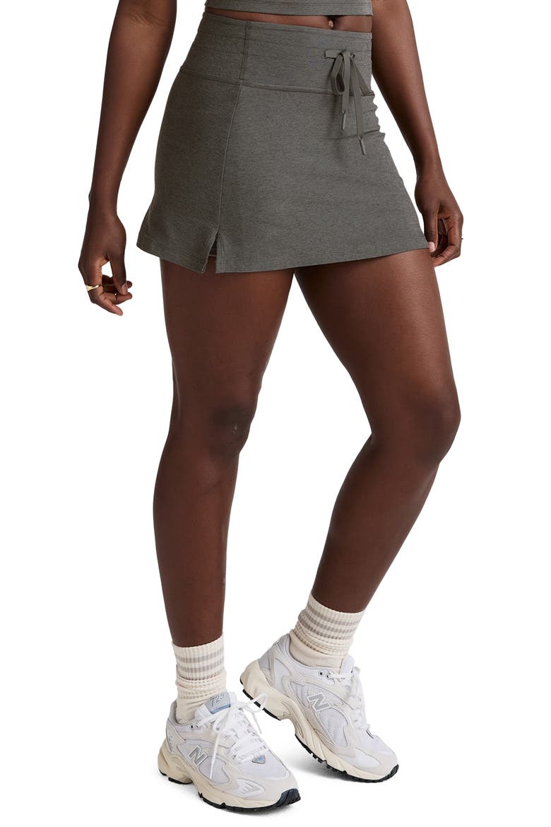 Space Dye Go Pocket Skort, Alternate, color, TRUE GRAY HEATHER