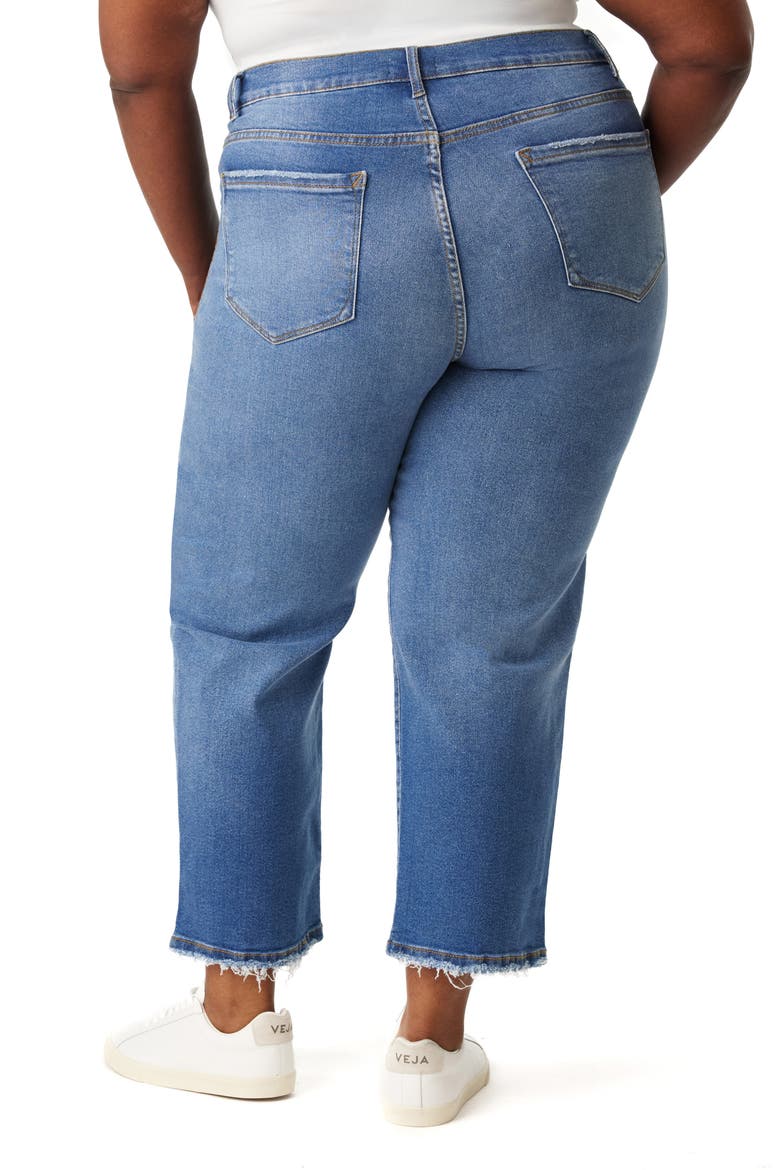 Ella High Waist Crop Slim Straight Leg Jeans, Alternate, color, PORTLAND