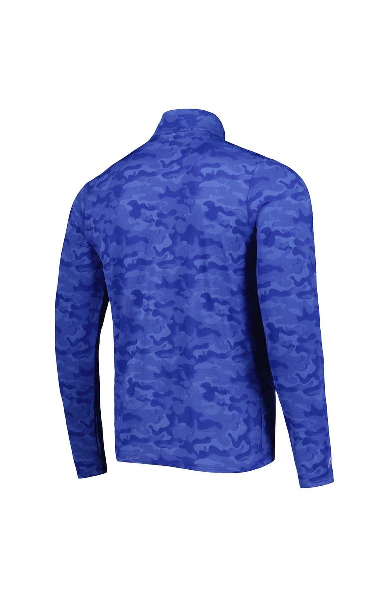 ANTIGUA Men's Antigua Royal Denver Broncos Brigade Throwback Quarter-Zip Top, Alternate, color, Royal