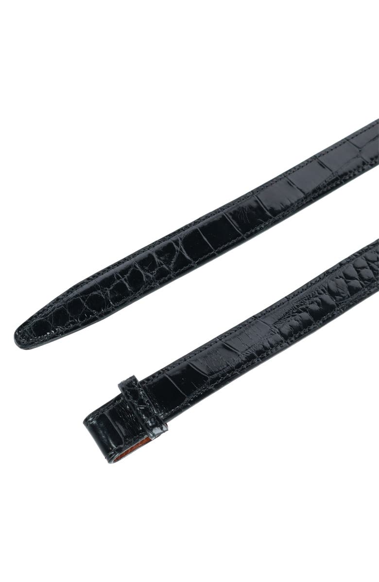 Trafalgar Genuine Alligator 25mm Compression Belt Strap, Alternate, color, 