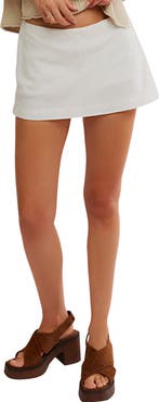 Free People Linen Blend Micro Miniskirt