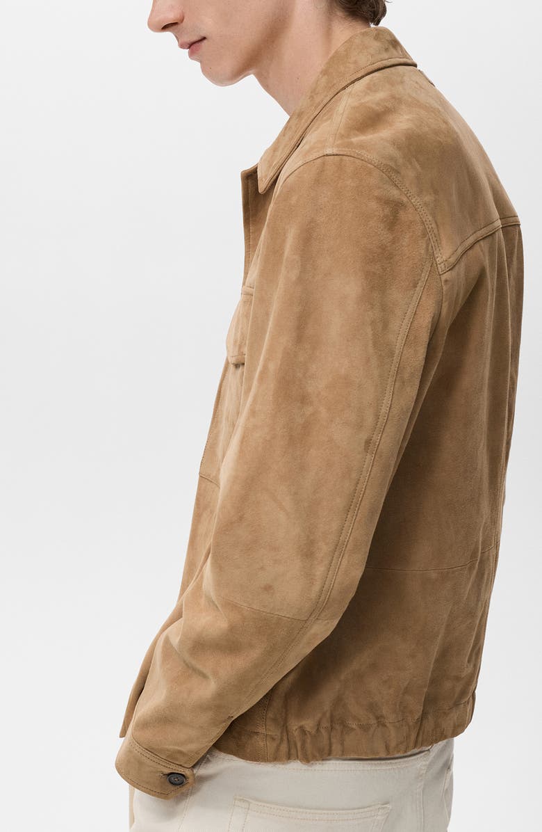 MANGO Suede Jacket, Alternate, color, 