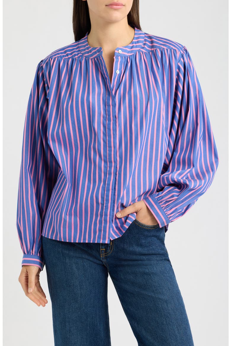 Guri Stripe Shirt, Alternate, color, ROSE