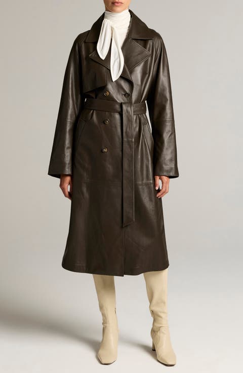 Leather Trench Coat